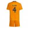 Real Madrid David Alaba #4 Bortedraktsett Barn 2024-25 Kortermet (+ korte bukser)